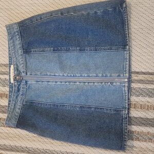 PacSun Blue Denim Mini Skirt with Zipper